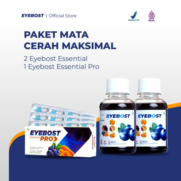 2 botol essential + eyebost pro