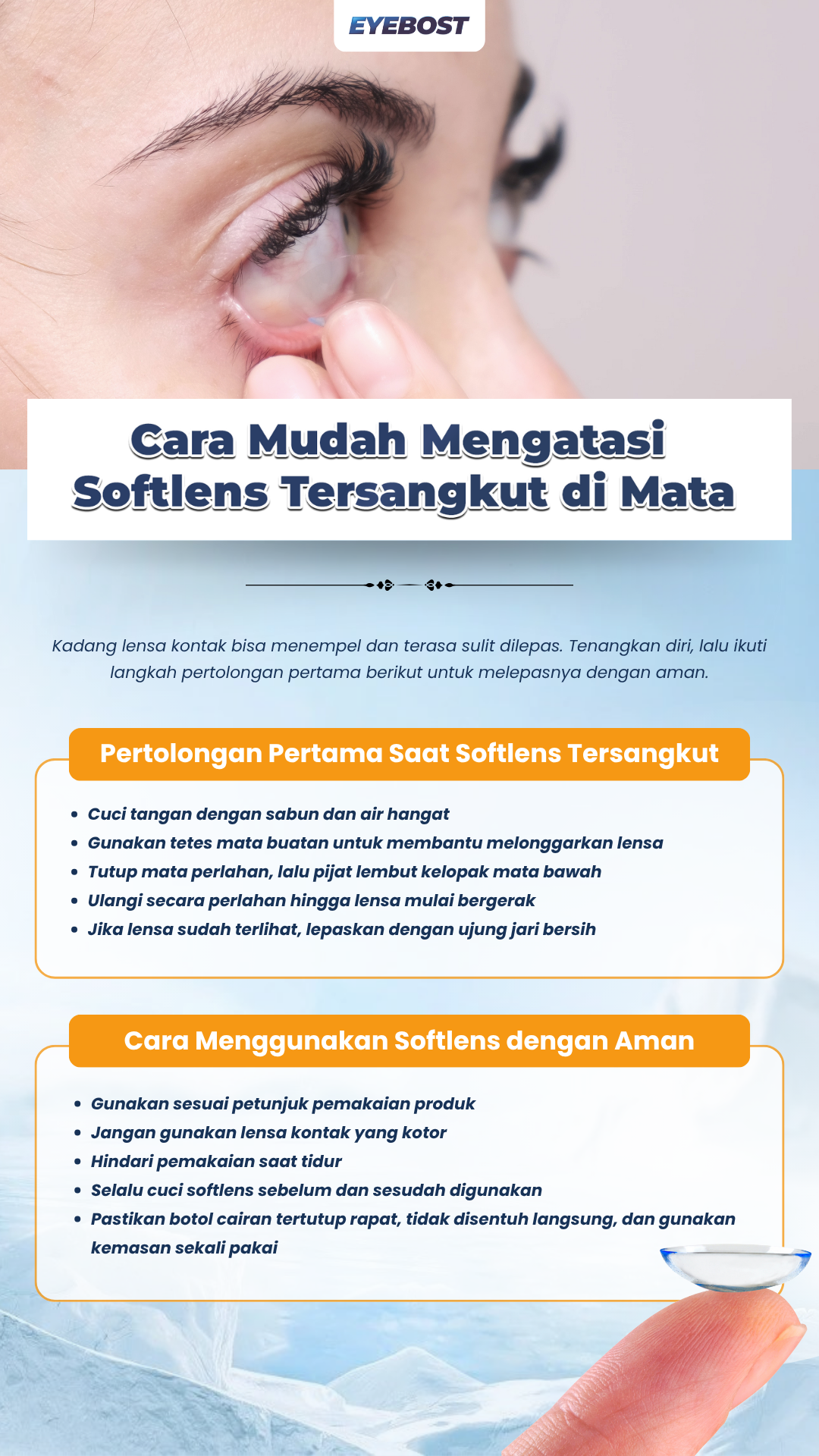 Cara Menggunakan Softlens dengan Aman