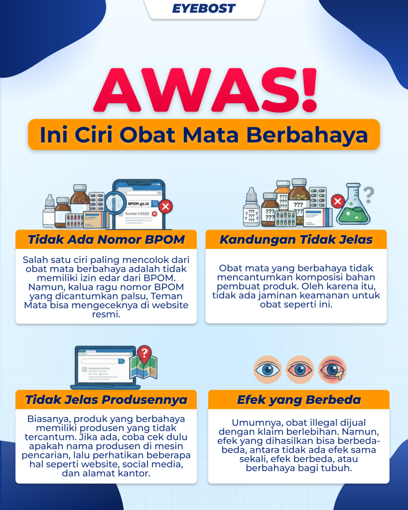 Infografis Obat Mata Berbahaya