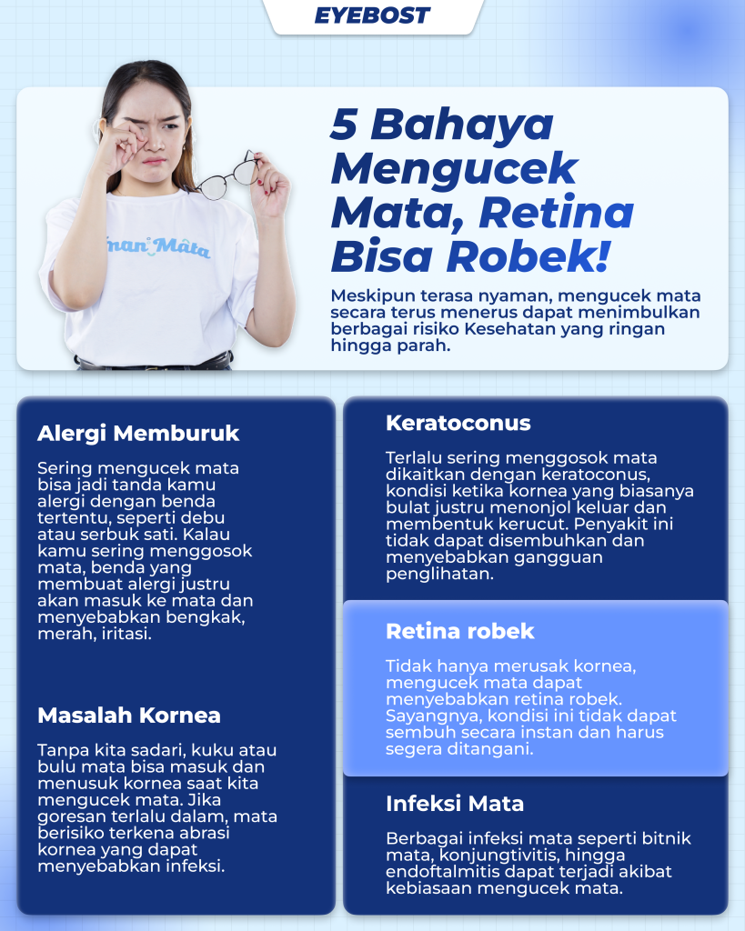 Infografis Stop Mengucek Mata