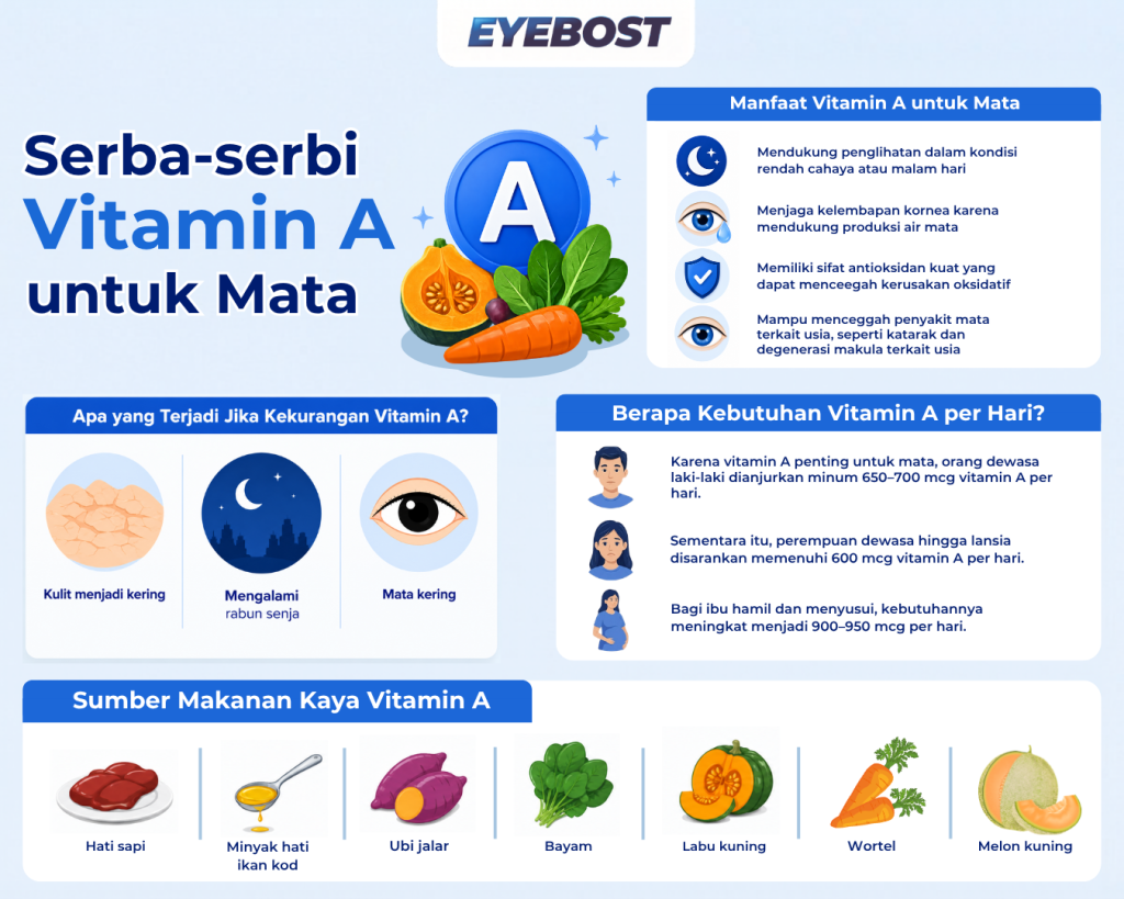 Infografis Vitamin A untuk Mata
