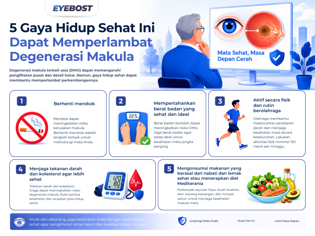 Infografis Gaya Hidup Sehat Ini Dapat Memperlambat Degenerasi Makula